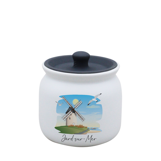 POT BLANC PM COUV. SILICONE GRIS-JAMEMFD