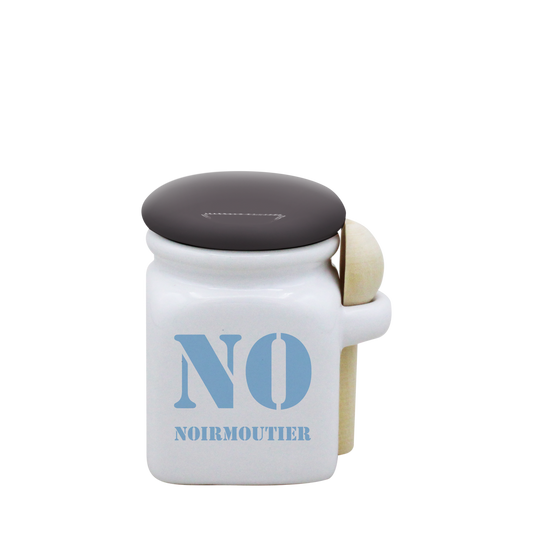 POT BLANC MINI COUV. GRIS+CUIL. BOIS-NOIRNOT