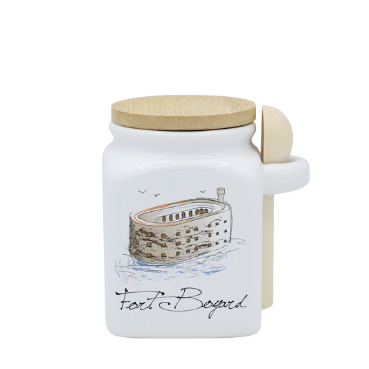 POT BLANC PM COUV. BAMBOO+CUIL. BOIS-FOBOYD