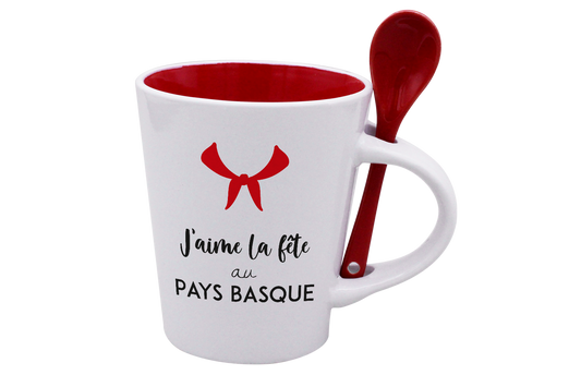 MUG CUILLERE BLANC INT. ROUGE-ESTEBAN2