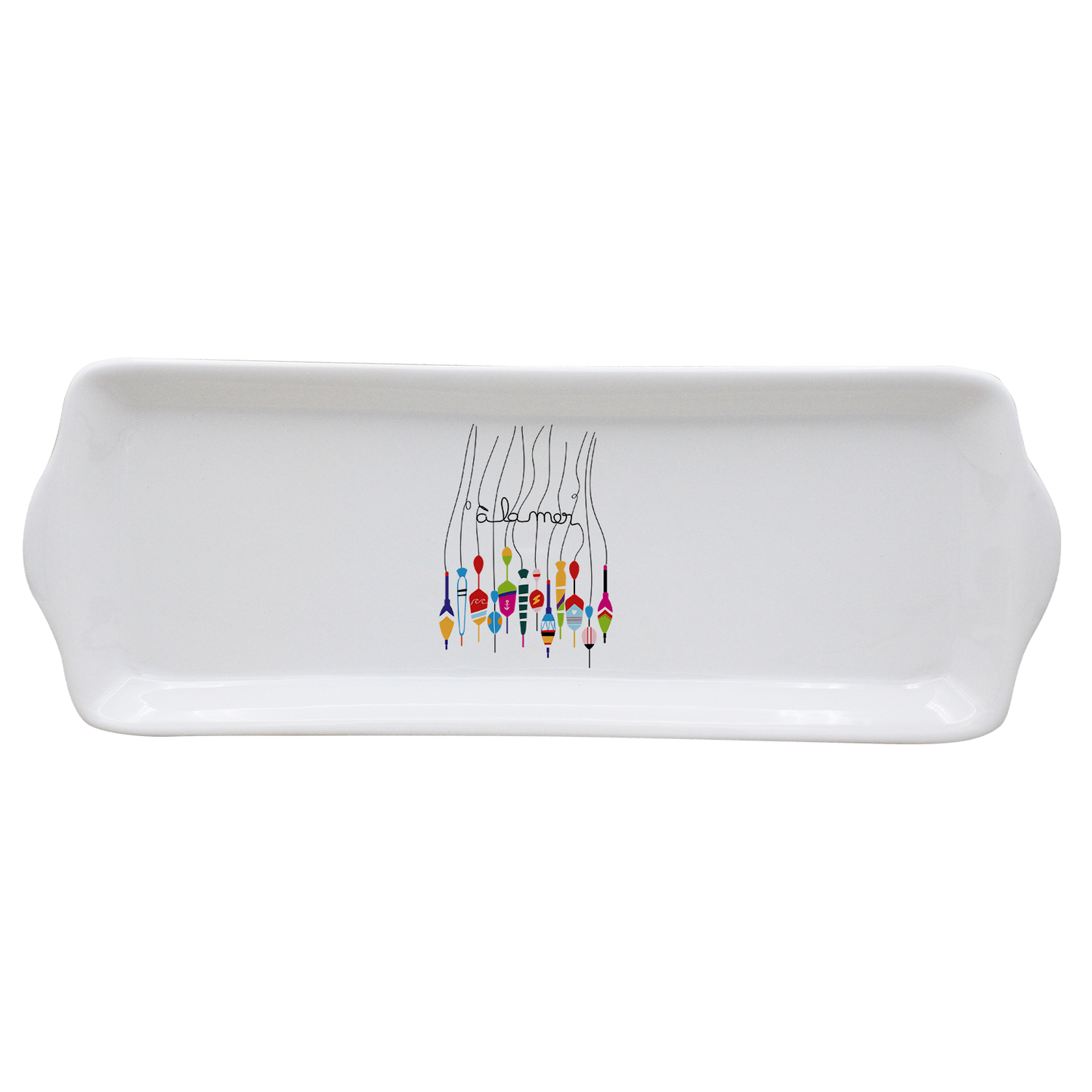 PLAT A CAKE BLANC - A LA MER BOUCHON
