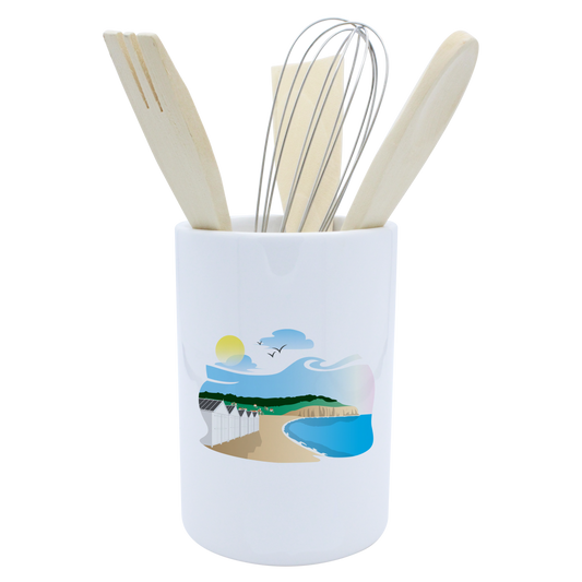 POT A USTENSILES BLANC-SPEQUIB