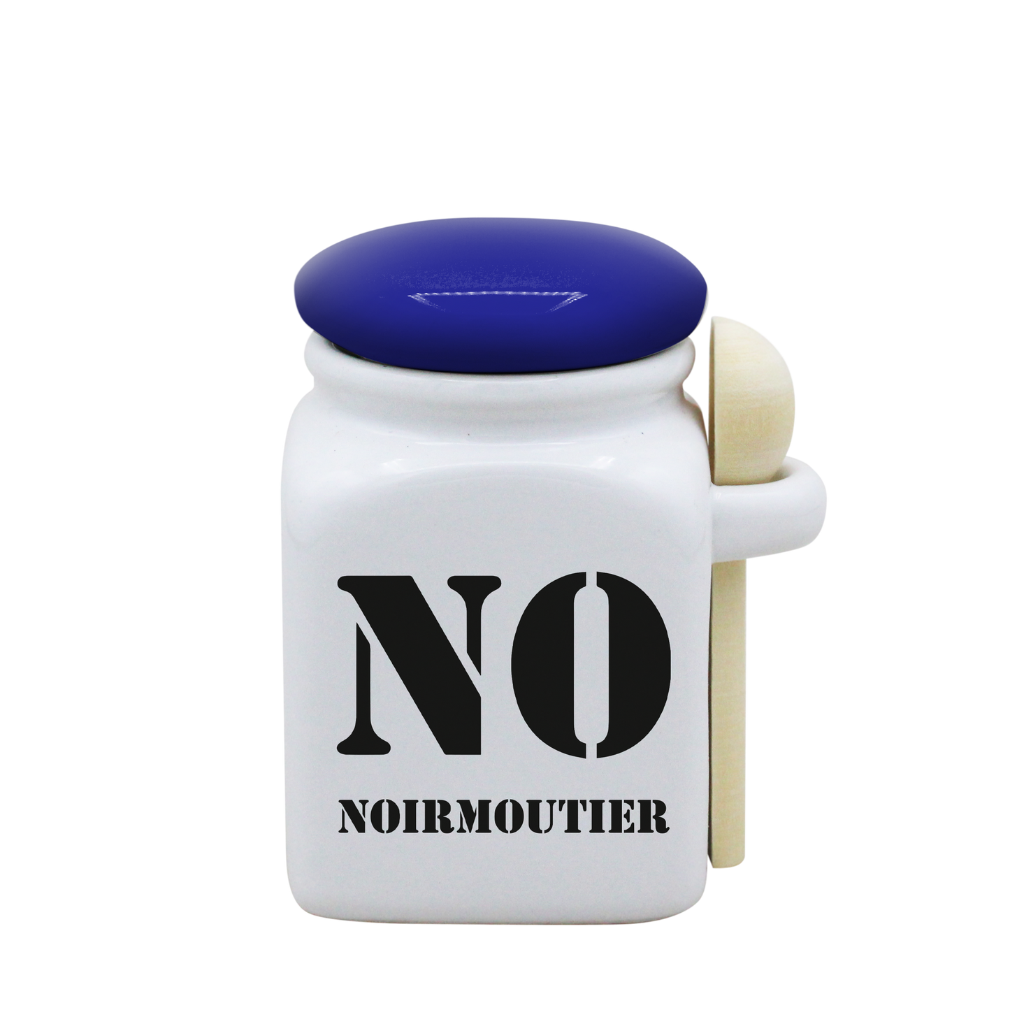 POT BLANC PM COUV. BLEU+CUIL. BOIS-NOIRNO