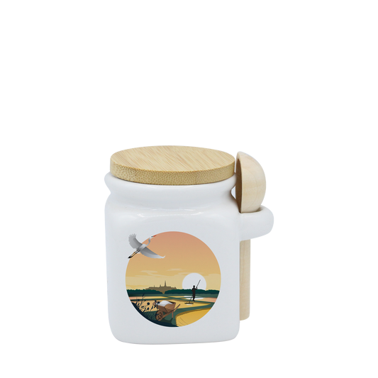 POT BLANC MINI COUV. BAMBOO+CUIL. BOIS-MARHERON