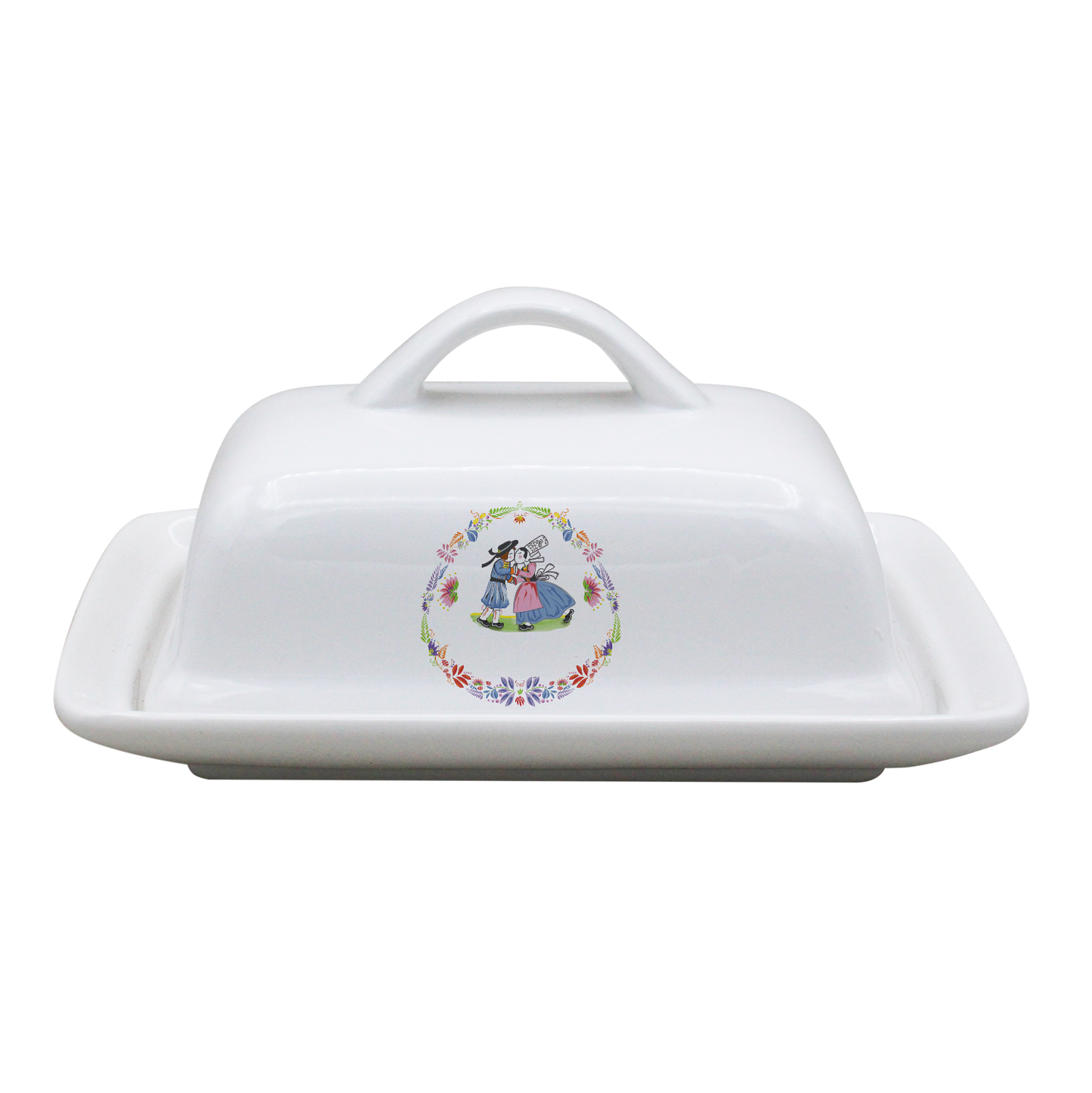 BEURRIER RECTANGLE BLANC - NEO RETRO BRETON