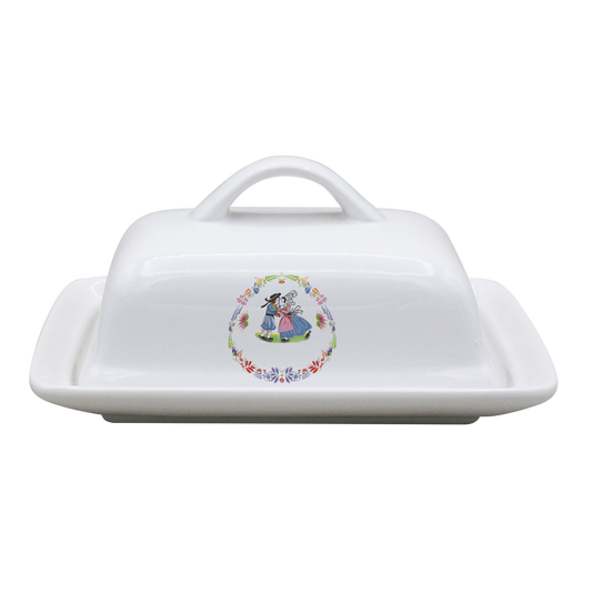 BEURRIER RECTANGLE BLANC - NEO RETRO BRETON
