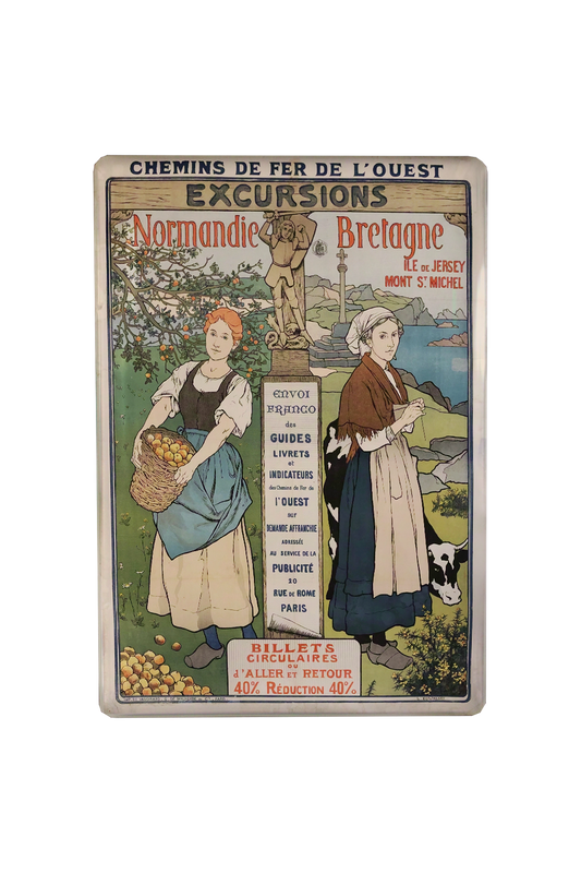 MAGNET BRETAGNE/NORMANDIE FEMME EPOQUE
