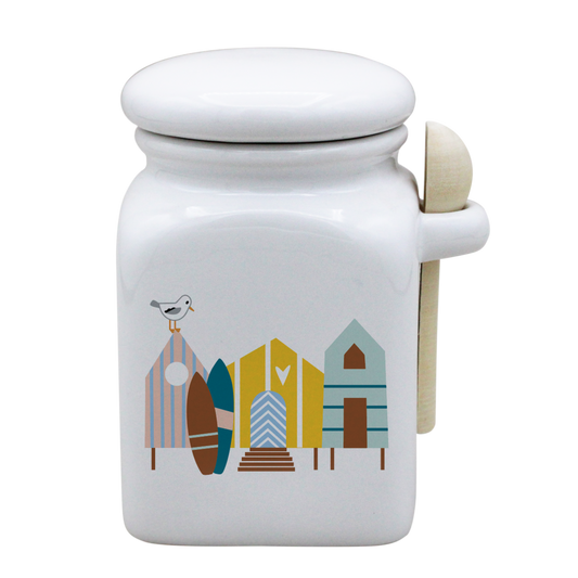 POT BLANC MM COUV. BLANC+CUIL. BOIS-CABINES ET SURF LA PETITE EMI