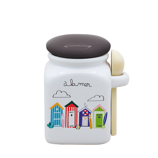POT BLANC PM COUV. GRIS+CUIL. BOIS-ALM3