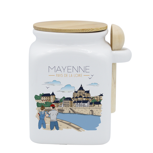 POT BLANC MM COUV. BAMBOO+CUIL. BOIS-MAYENU