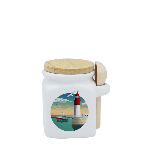 POT BLANC MINI COUV. BAMBOO+CUIL. BOIS-PHARECHA