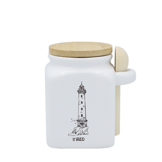POT BLANC PM COUV. BAMBOO+CUIL. BOIS - PHARE  SPE BO & BON