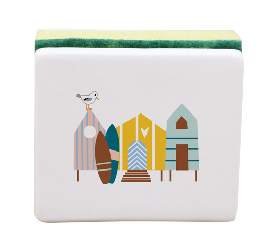 PORTE EPONGE BLANC-CABINES ET SURF LA PETITE EMI