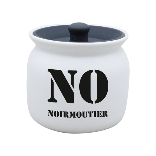 POT BLANC GM COUV. SILICONE GRIS -NOIRNO