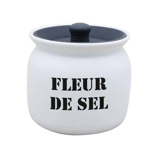 POT BLANC GM COUV. SILICONE GRIS -FLSEL
