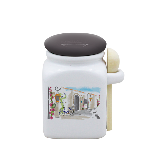 POT BLANC PM COUV. GRIS+CUIL. BOIS-RUATL