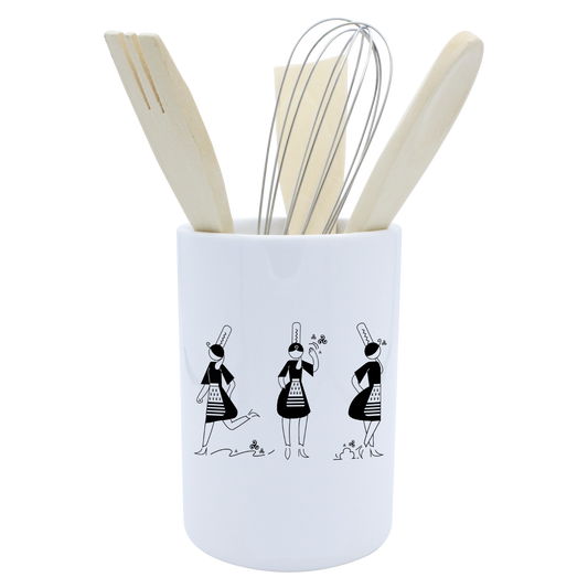POT A USTENSILES BLANC - ARMELLE BIGOUDENE 3 PICTOS