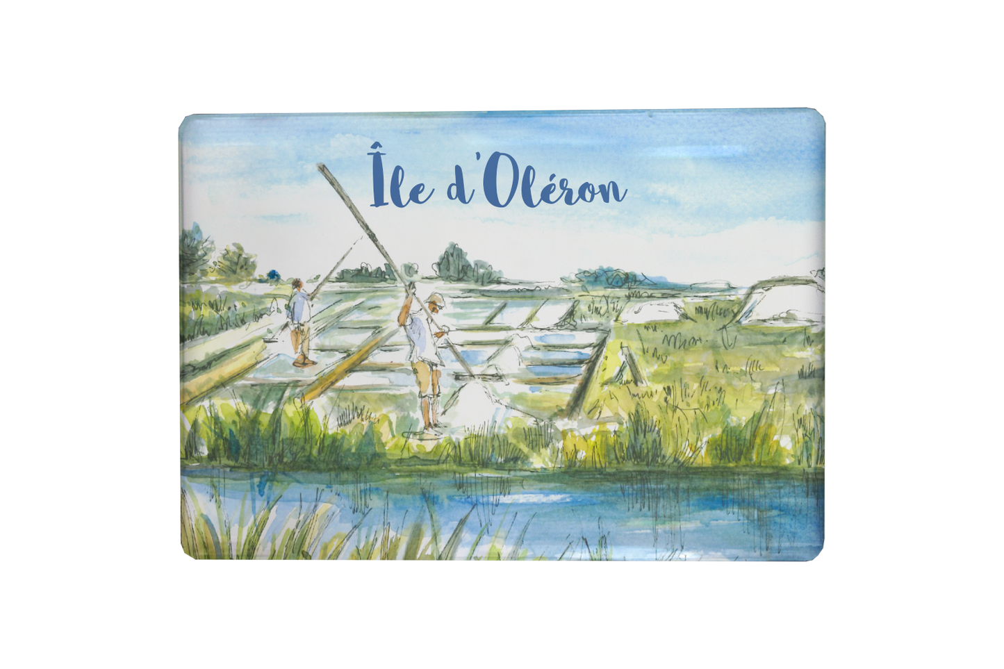 MAGNET OLERON AQUARELLE MARAIS