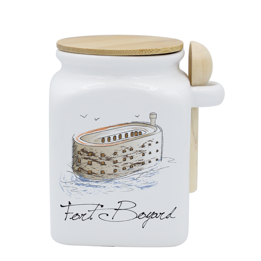 POT BLANC MM COUV. BAMBOO+CUIL. BOIS-FOBOYD