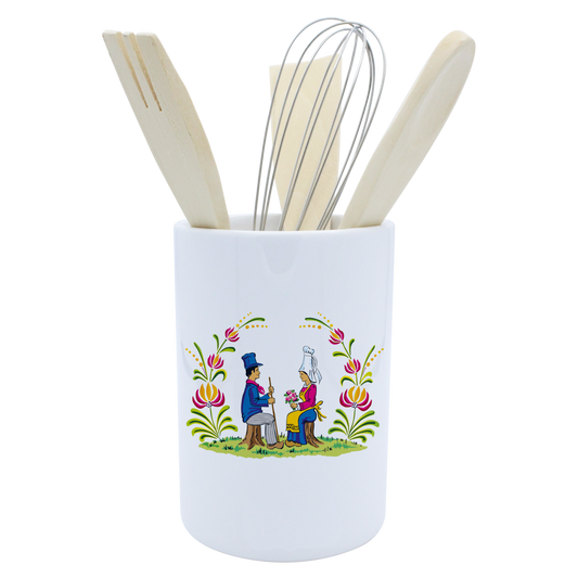 POT A USTENSILES BLANC-RENOR