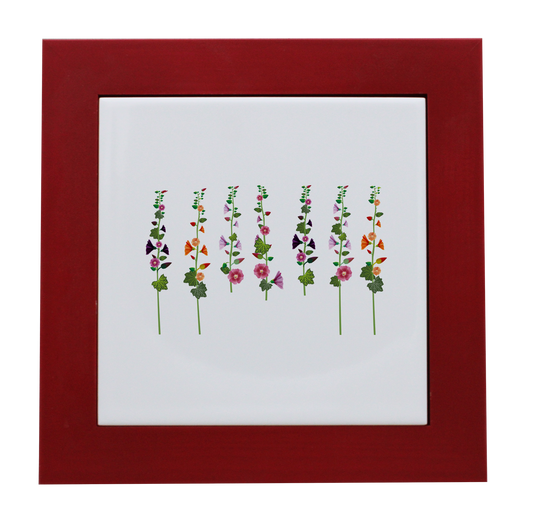 ENTOURAGE BOIS ROUGE-CARREAU FAIENCE 15x15 NU-ROTRE