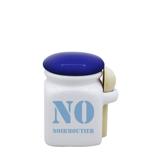 POT BLANC MINI COUV. BLEU+CUIL. BOIS-NOIRNOT