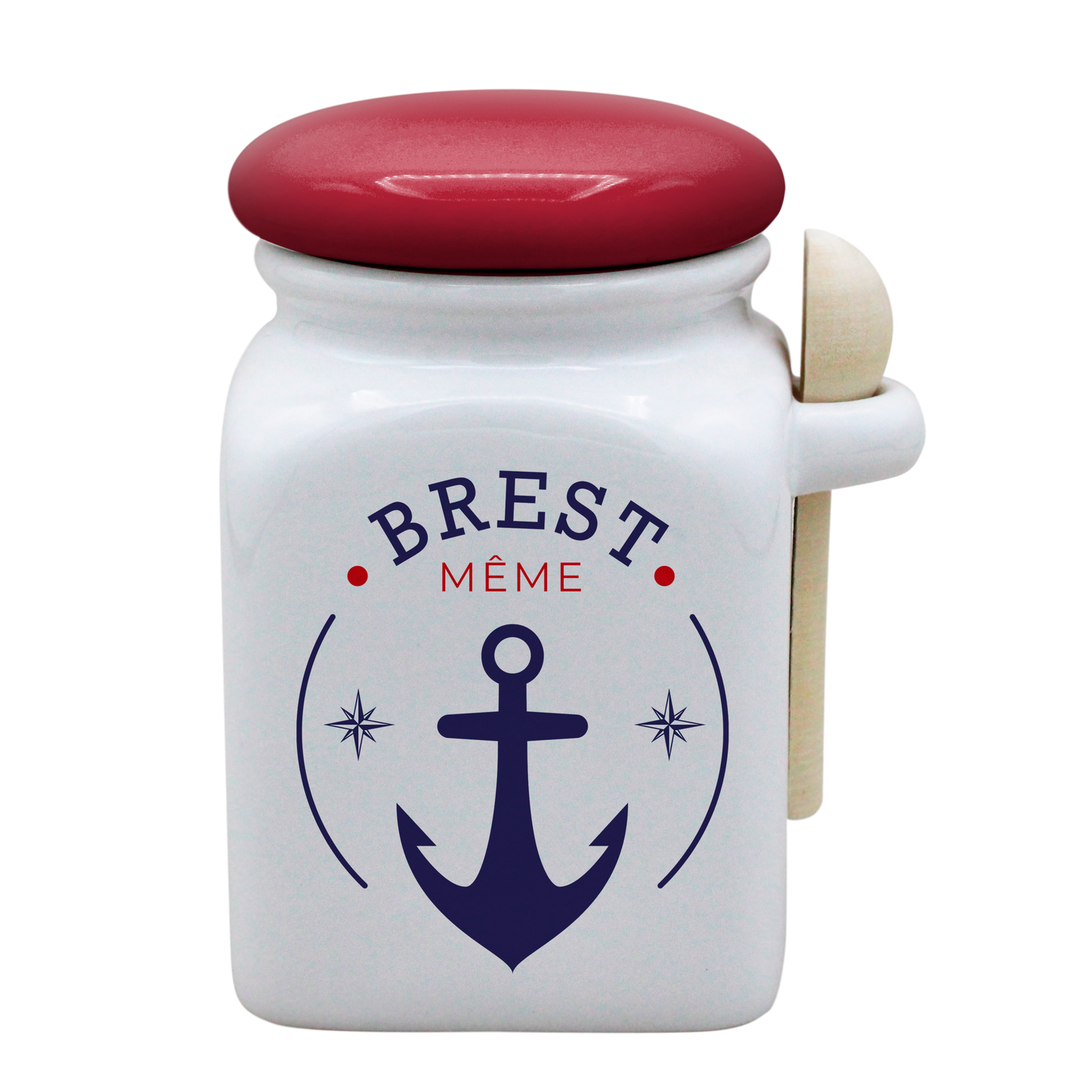 POT BLANC MM COUV. ROUGE+CUIL. BOIS-RBBRESTM