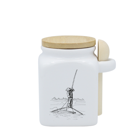 POT BLANC PM COUV. BAMBOO+CUIL. BOIS-PALUA