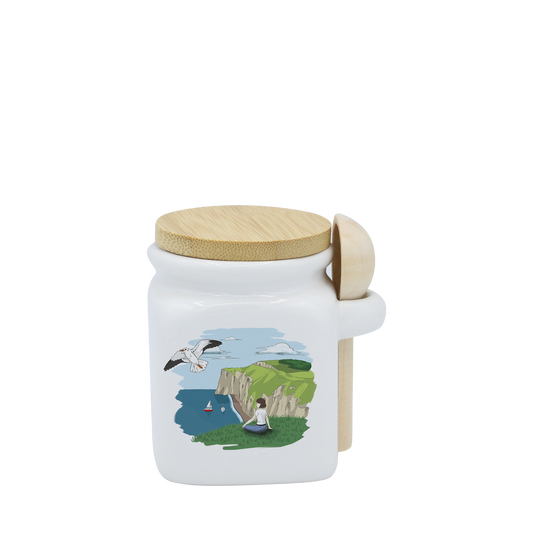 POT BLANC MINI COUV. BAMBOO+CUIL. BOIS-FALEFIL