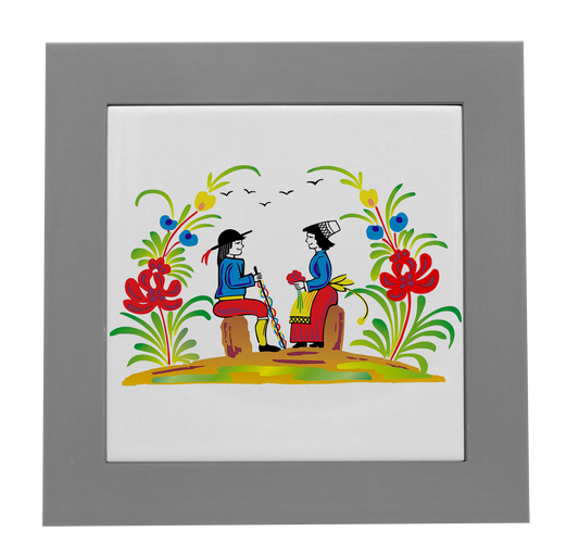 ENTOURAGE BOIS GRIS-CARREAU FAIENCE 15x15 NU-RETRO