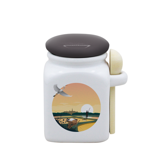 POT BLANC PM COUV. GRIS+CUIL. BOIS-MARHERON
