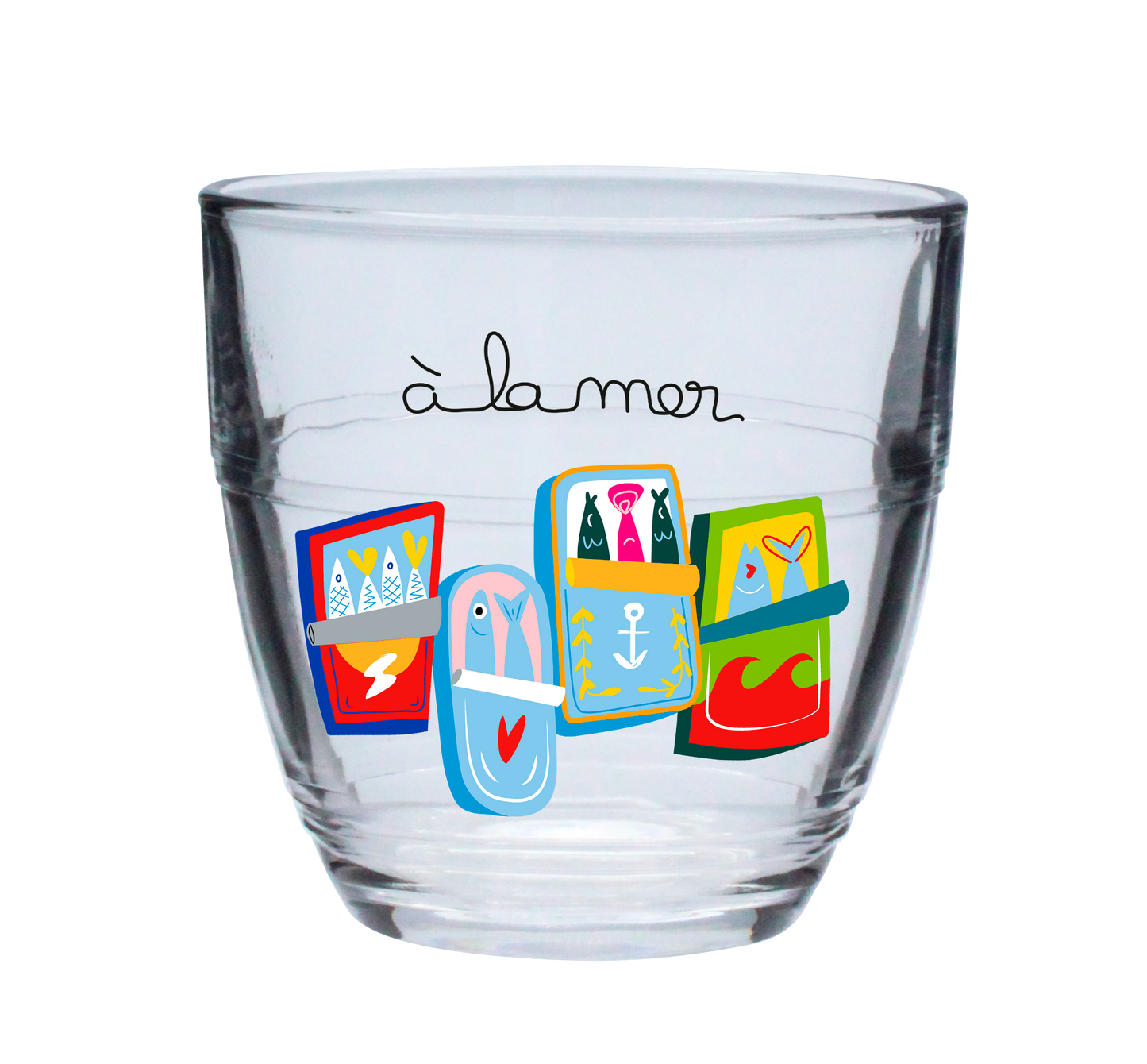 VERRE GIGOGNE PM 16cl DURALEX-A LA MER SARDINES