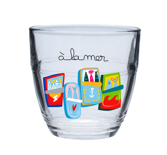 VERRE GIGOGNE PM 16cl DURALEX-A LA MER SARDINES