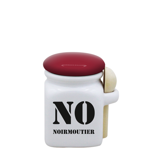 POT BLANC MINI COUV. ROUGE+CUIL. BOIS -NOIRNO