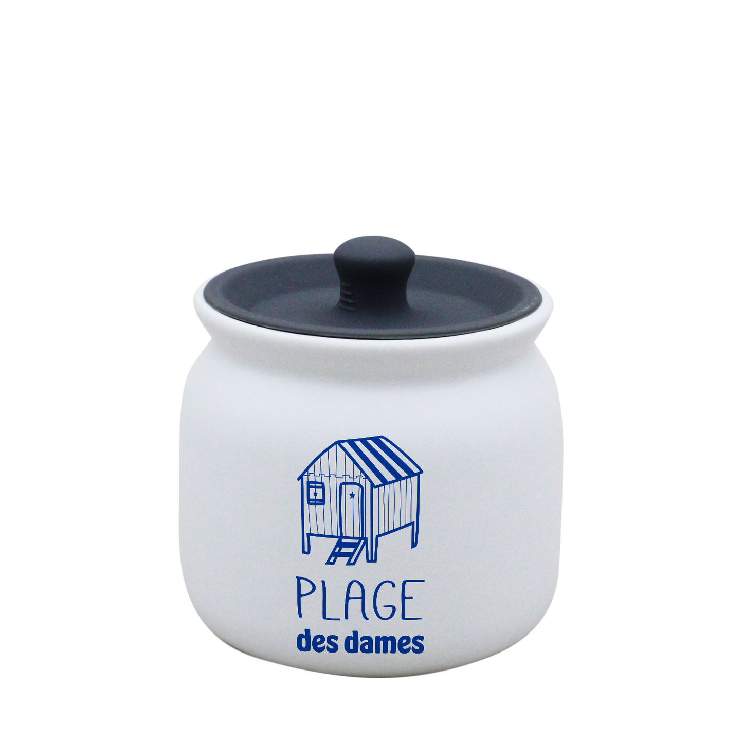 POT BLANC PM COUV. SILICONE GRIS - SPE PETITES CAGNIOTTES CABINE PLAGE DES DAMES