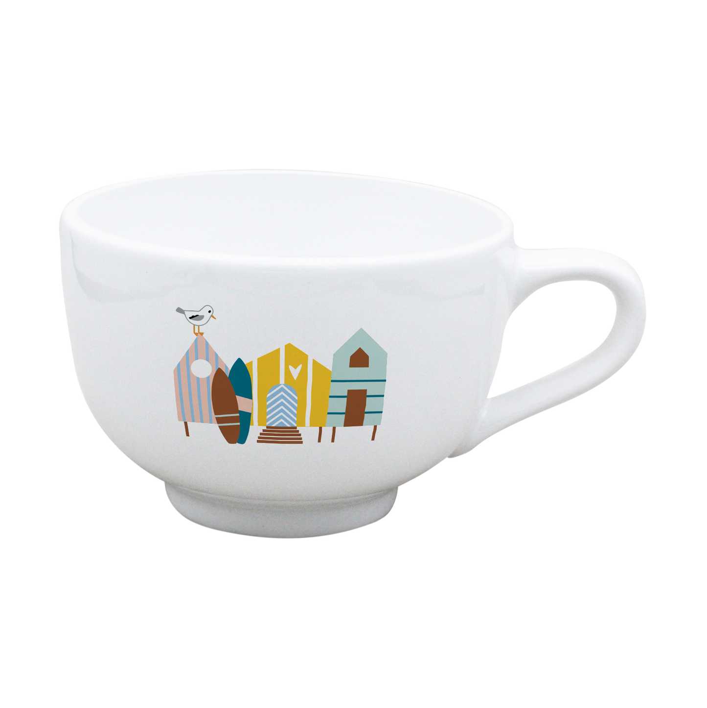 BOL JUMBO BLANC-CABINES ET SURF LA PETITE EMI