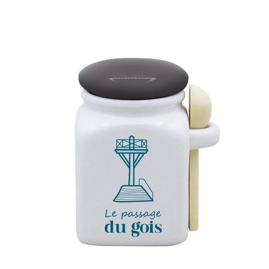 POT BLANC PM COUV. GRIS+CUIL. BOIS - SPE PETITES CAGNIOTTES PASSAGE DU GOIS