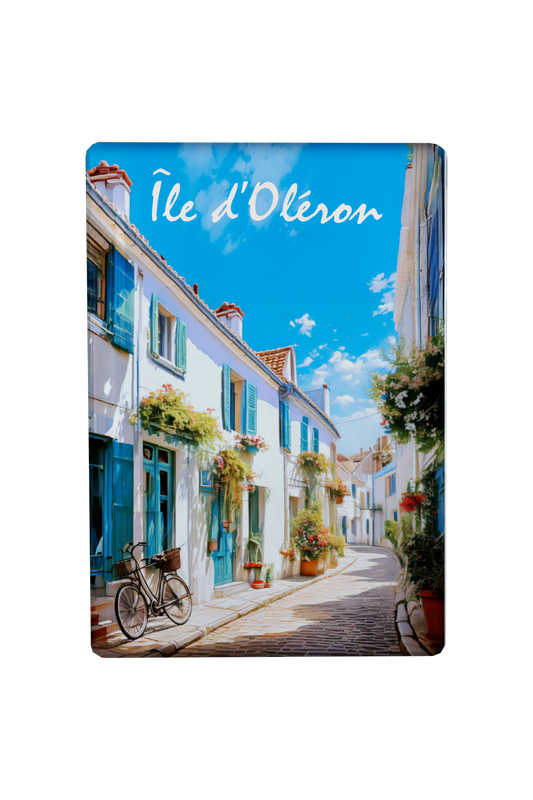 MAGNET OLERON DESSIN VILLE