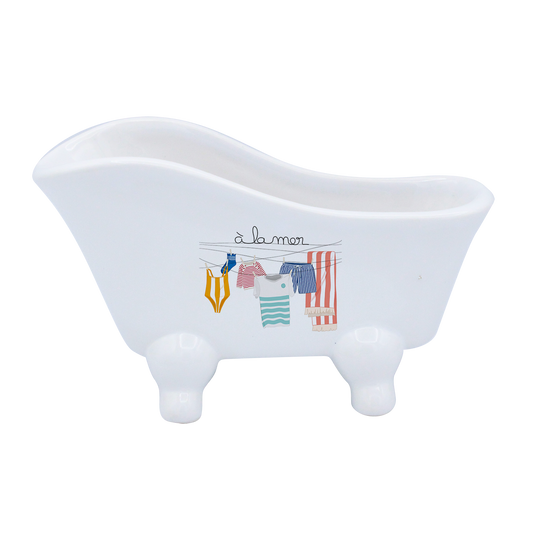 BAIGNOIRE BLANCHE-A LA MER TRILINGE