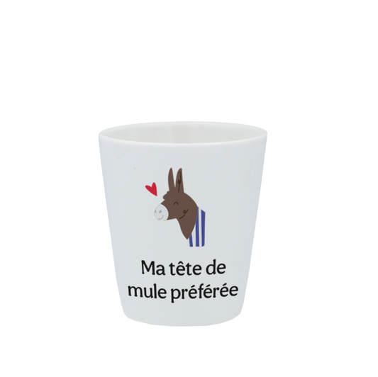 TASSE ESPRESSO BLANCHE S/ANSE - MULE PREFEREE