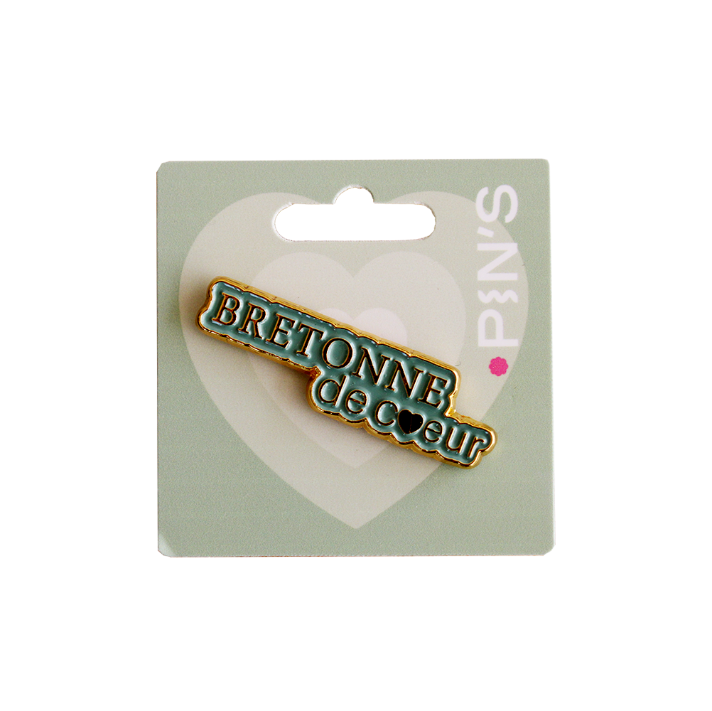 PINS DORÉ BRETONNE DE COEUR