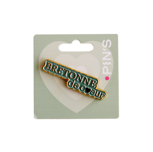 PINS DORÉ BRETONNE DE COEUR