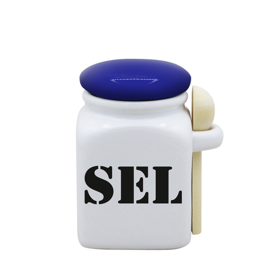 POT BLANC PM COUV. BLEU+CUIL. BOIS-SELS
