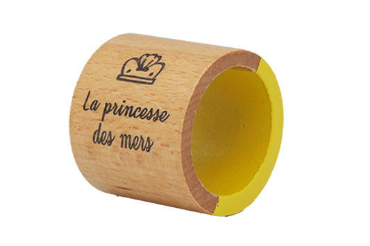 ROND DE SERVIETTE JAUNE POEMA