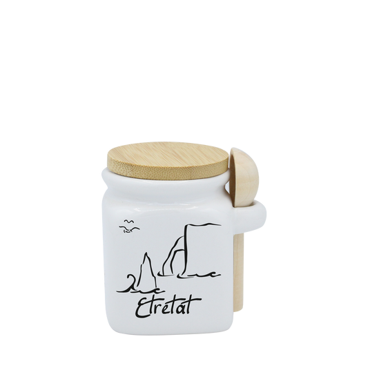 POT BLANC MINI COUV. BAMBOO+CUIL. BOIS-ETRETF