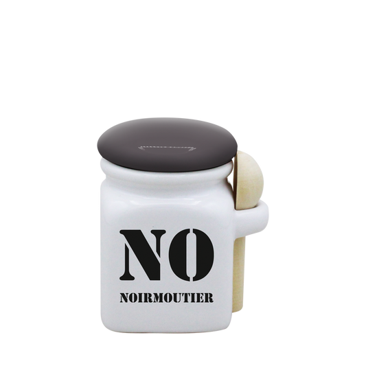 POT BLANC MINI COUV. GRIS+CUIL. BOIS-NOIRNO