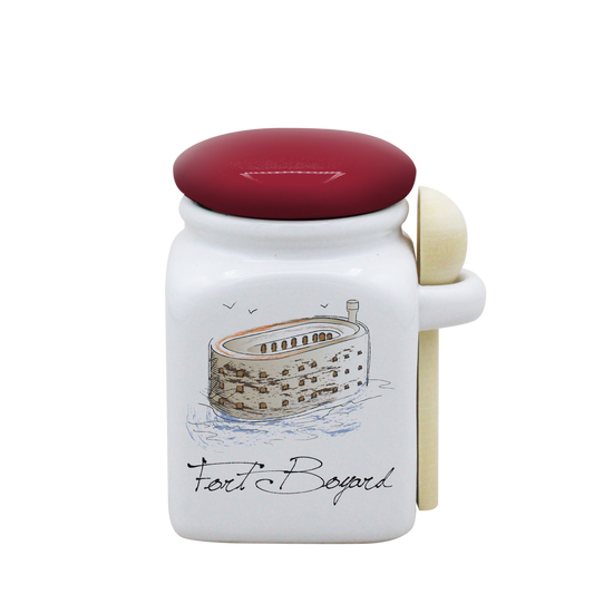 POT BLANC PM COUV. ROUGE+CUIL. BOIS-FOBOYD