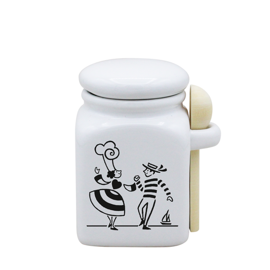 POT BLANC PM COUV. BLANC+CUIL. BOIS-LDANS
