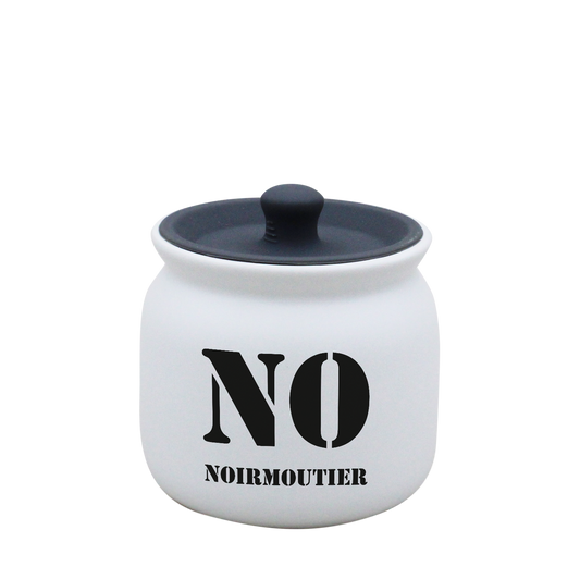 POT BLANC PM COUV. SILICONE GRIS-NOIRNO