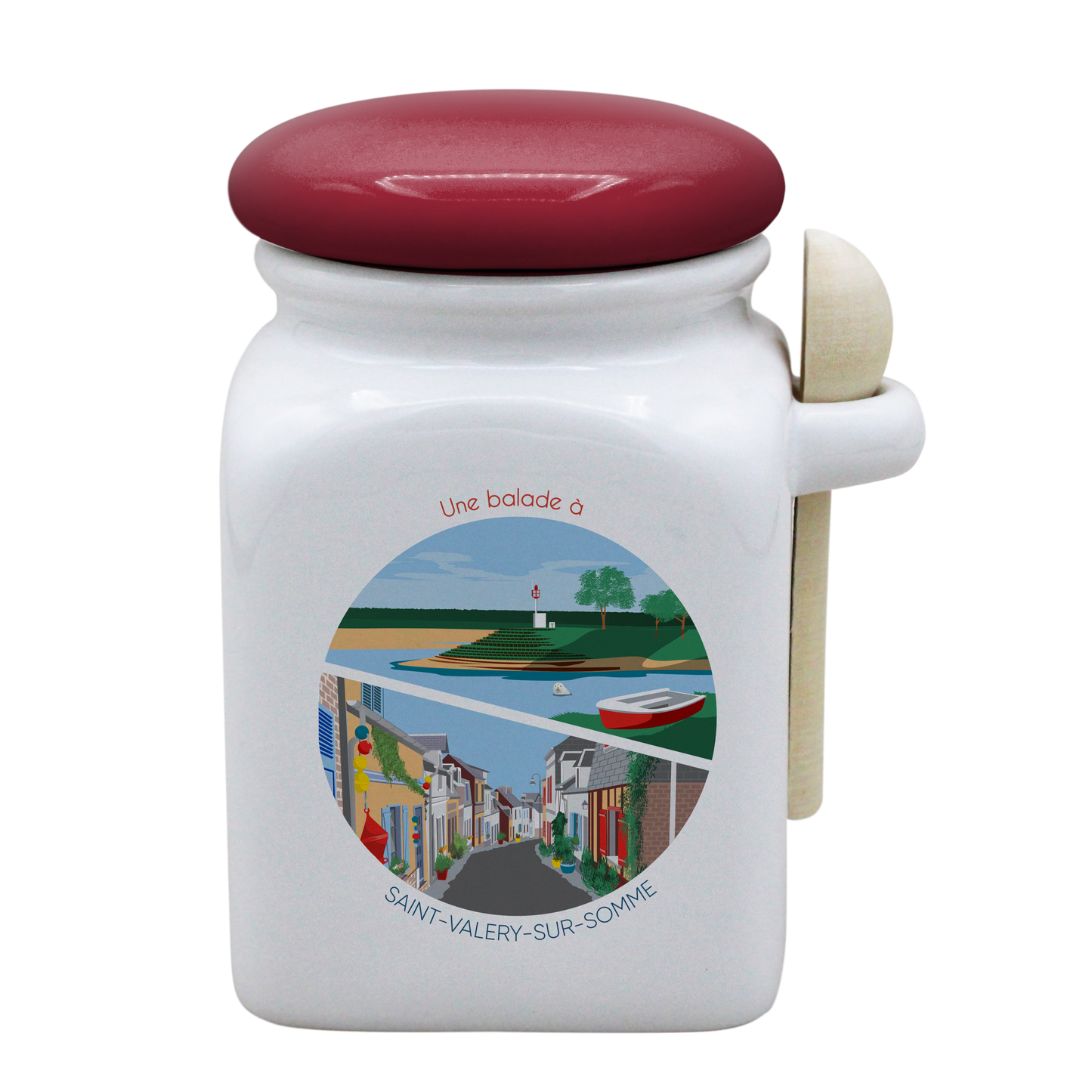 POT BLANC MM COUV. ROUGE+CUIL. BOIS-SPESTVAL